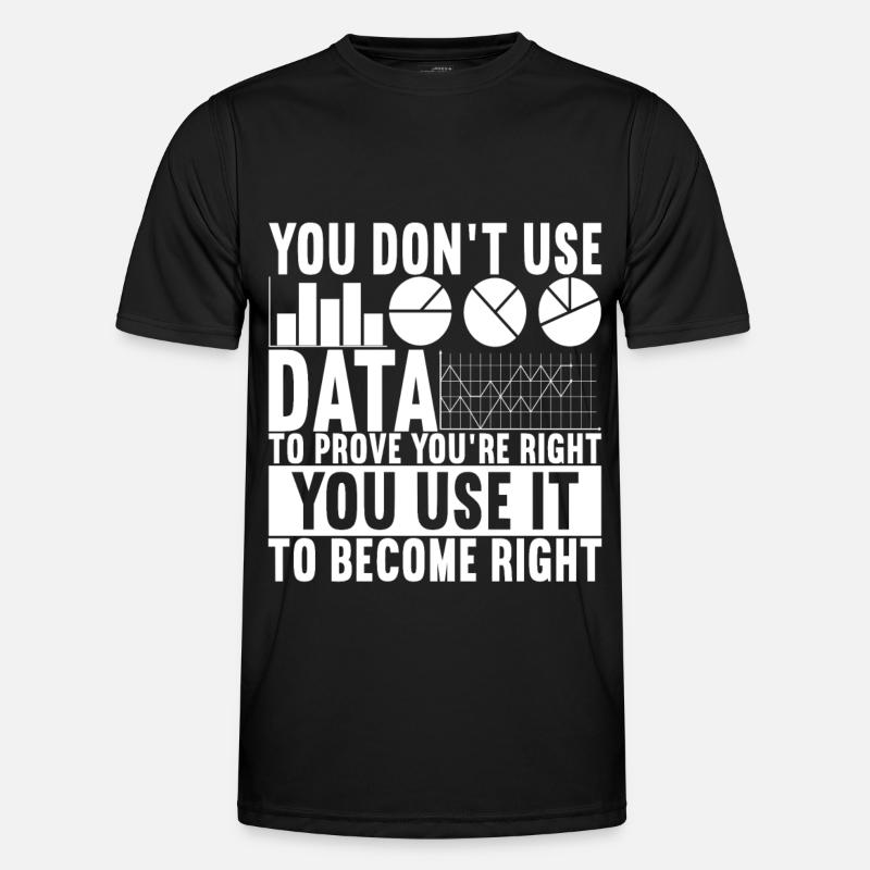 Data Scientist Data Analyst - Männer Funktions-T-Shirt - Schwarz