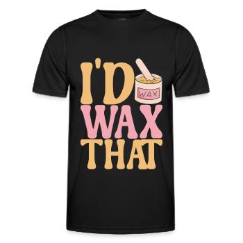 Beautician Cosmetics - Men's Functional T-Shirt - black - Front - AI Model Male 178 dark (178cm)