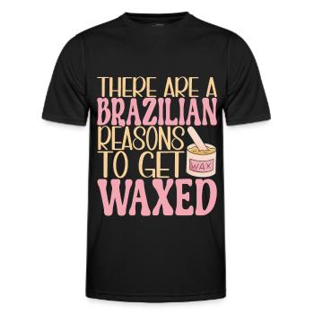 Beautician Cosmetics - Men's Functional T-Shirt - black - Front - AI Model Male 178 dark (178cm)