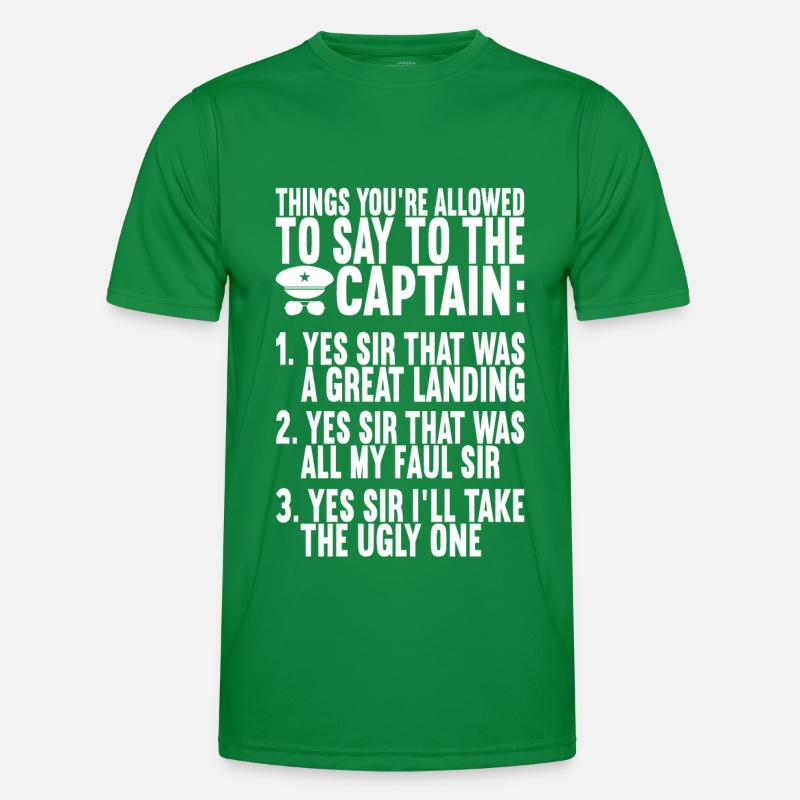 Pilot Flugzeug Männer Funktions-T-Shirt