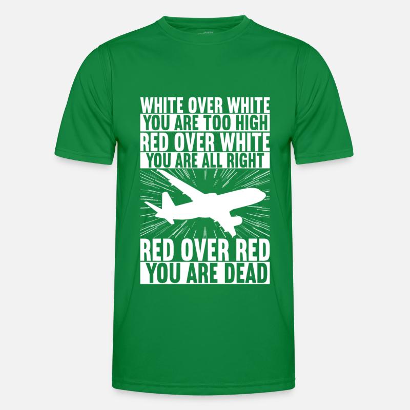 Pilot Flugzeug Männer Funktions-T-Shirt