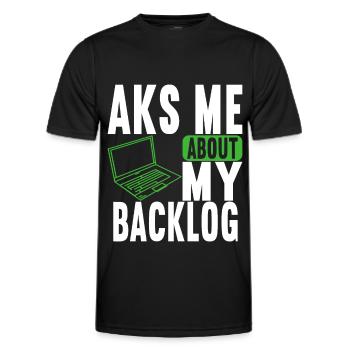 Programmer Computer Scientist - Men's Functional T-Shirt - black - Front - AI Model Male 178 dark (178cm)