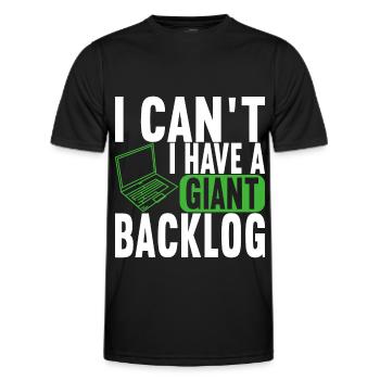 Programmer Computer Scientist - Men's Functional T-Shirt - black - Front - AI Model Male 178 dark (178cm)