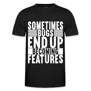 Programmierer Informatiker - Männer Funktions-T-Shirt - Schwarz - Vorne - AI Model Male 178 dark (178cm)