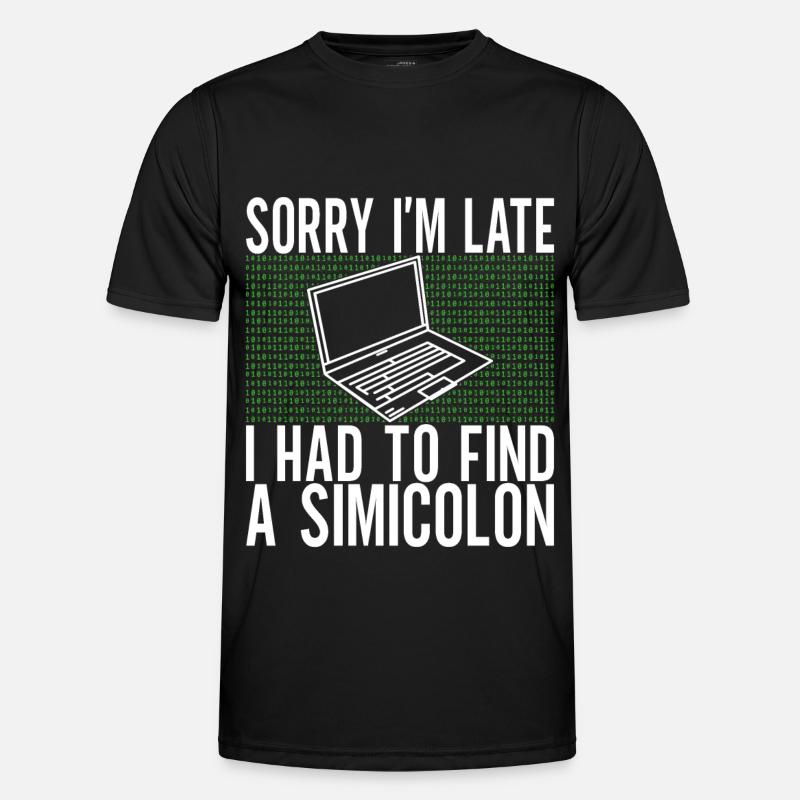 Programmierer Informatiker - Männer Funktions-T-Shirt - Schwarz