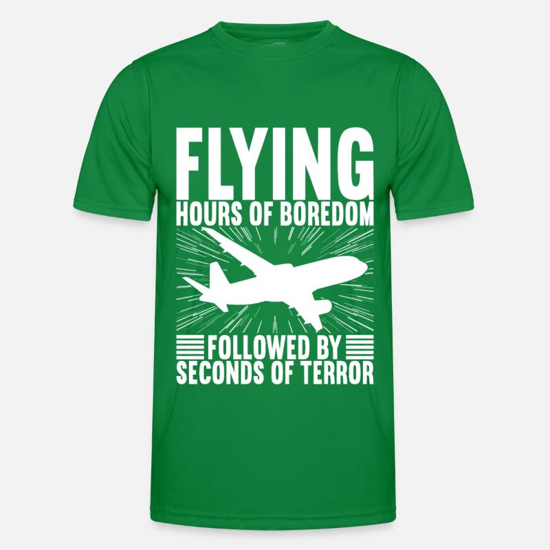 Pilot Flugzeug Männer Funktions-T-Shirt