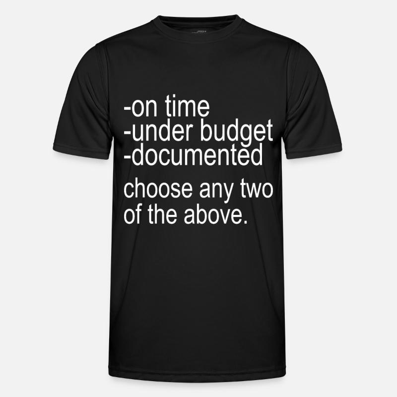Programmierer Informatiker - Männer Funktions-T-Shirt - Schwarz