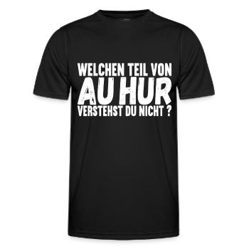 Aachener Slang - Männer Funktions-T-Shirt - Schwarz - Vorne - AI Model Male 178 dark (178cm)