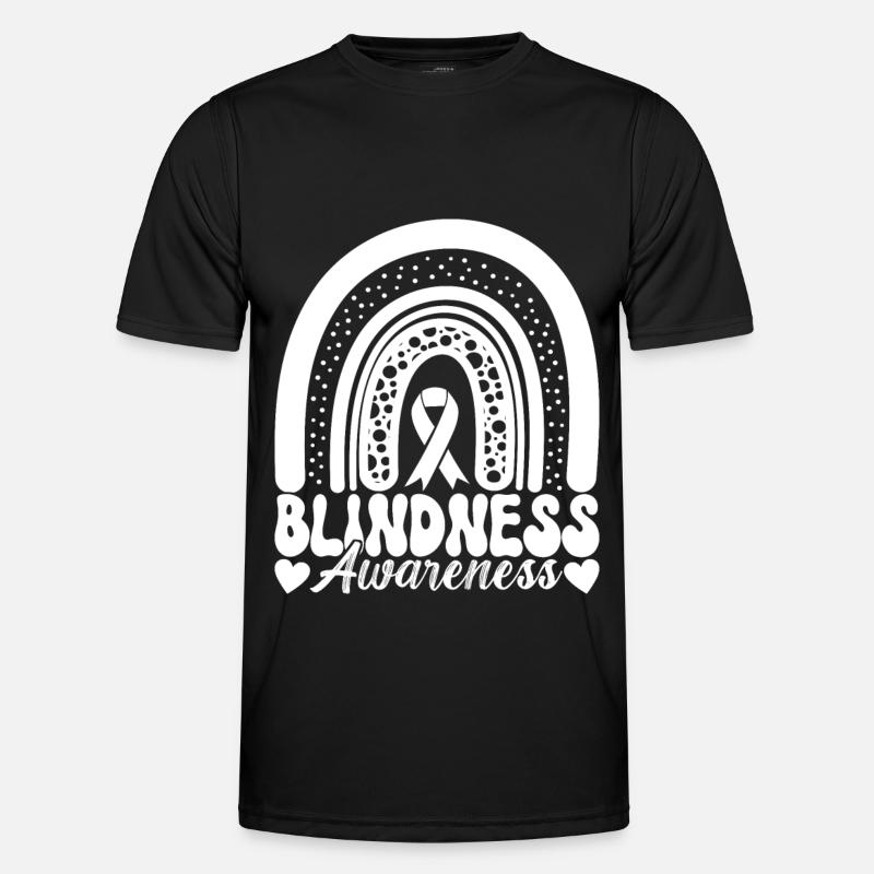 Blind visual impairment - Men's Functional T-Shirt - black