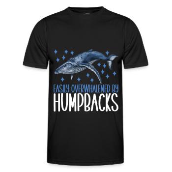 Whale Watchers - Men's Functional T-Shirt - black - Front - AI Model Male 178 dark (178cm)