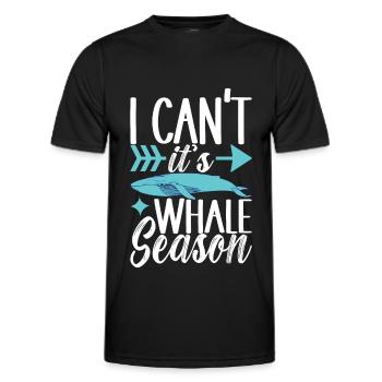 Whale Watchers - Men's Functional T-Shirt - black - Front - AI Model Male 178 dark (178cm)