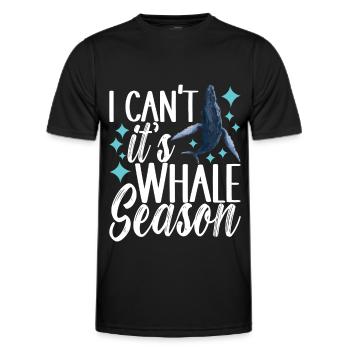 Whale Watchers - Men's Functional T-Shirt - black - Front - AI Model Male 178 dark (178cm)