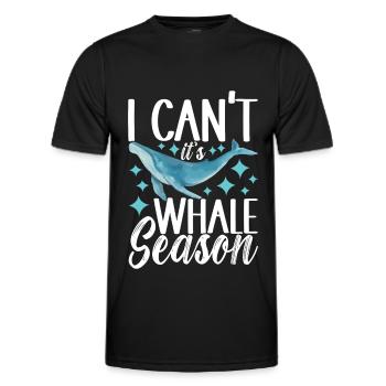 Whale Watchers - Men's Functional T-Shirt - black - Front - AI Model Male 178 dark (178cm)