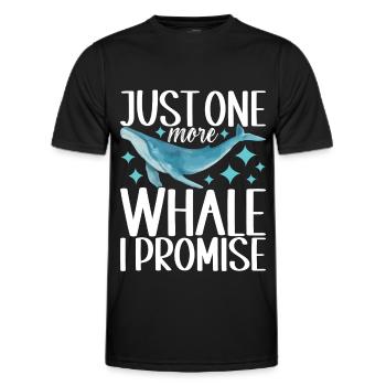 Whale Watchers - Men's Functional T-Shirt - black - Front - AI Model Male 178 dark (178cm)