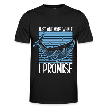 Whale Watchers - Men's Functional T-Shirt - black - Front - AI Model Male 178 dark (178cm)