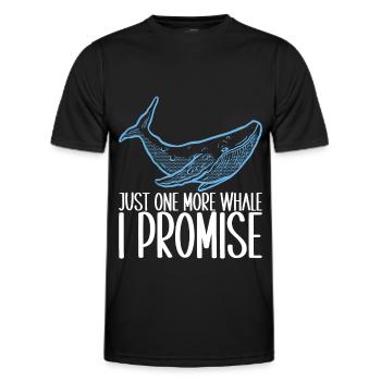 Whale Watchers - Men's Functional T-Shirt - black - Front - AI Model Male 178 dark (178cm)
