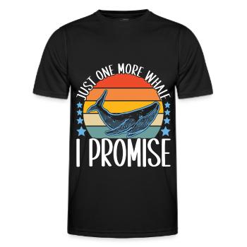 Whale Watchers - Men's Functional T-Shirt - black - Front - AI Model Male 178 dark (178cm)