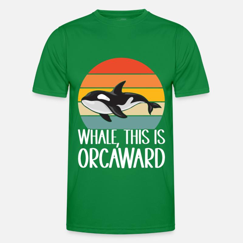 Wale Walbeobachter Orca Männer Funktions-T-Shirt