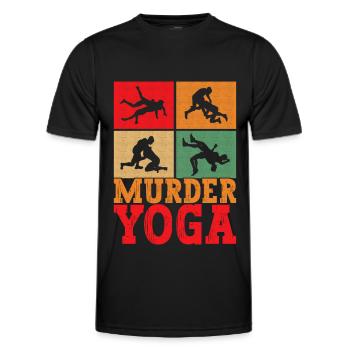 Wrestling Ringen Ringer - Männer Funktions-T-Shirt - Schwarz - Vorne - AI Model Male 178 dark (178cm)