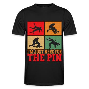 Wrestling Ringen Ringer - Männer Funktions-T-Shirt - Schwarz - Vorne - AI Model Male 178 dark (178cm)