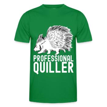 Süßes Stachelschwein - Männer Funktions-T-Shirt - Kelly Green - Vorne - AI Model Male 178 dark (178cm)