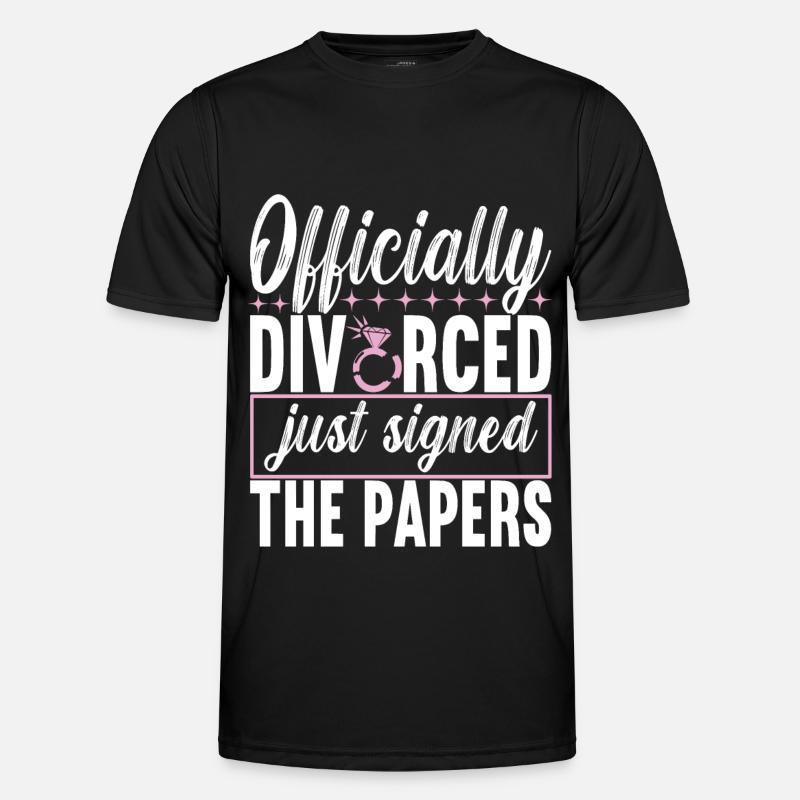 Divorce Divorced - Men's Functional T-Shirt - black