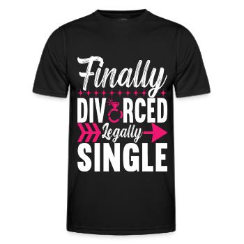 Divorce Divorcé - T-shirt sport Homme - noir - Devant - AI Model Male 178 dark (178cm)