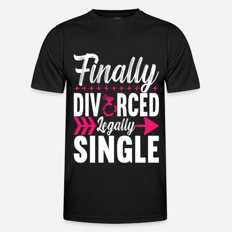 Divorce Divorced - Men's Functional T-Shirt - black