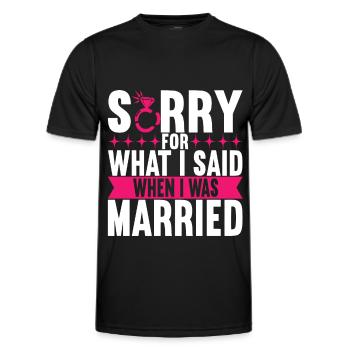 Divorce Divorcé - T-shirt sport Homme - noir - Devant - AI Model Male 178 dark (178cm)