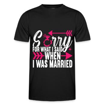 Divorce Divorcé - T-shirt sport Homme - noir - Devant - AI Model Male 178 dark (178cm)