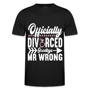 Divorce Divorcé - T-shirt sport Homme - noir - Devant - AI Model Male 178 dark (178cm)
