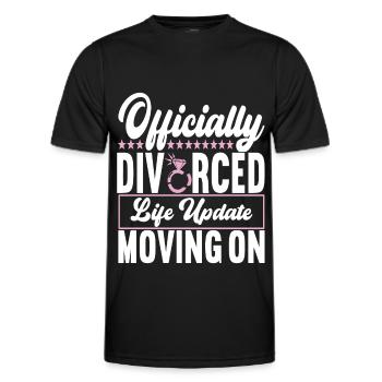 Divorce Divorcé - T-shirt sport Homme - noir - Devant - AI Model Male 178 dark (178cm)