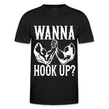 Bras de fer Bras de fer - T-shirt sport Homme - noir - Devant - AI Model Male 178 dark (178cm)