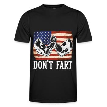 Arm wrestling arm wrestling - Men's Functional T-Shirt - black - Front - AI Model Male 178 dark (178cm)