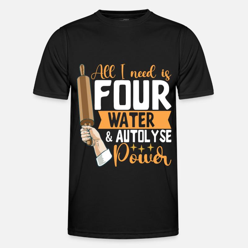 Baker Bakery Baking - Men's Functional T-Shirt - black