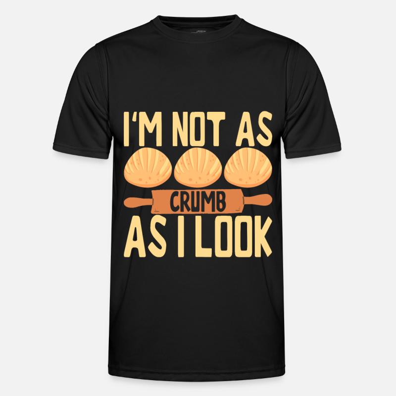 Bäcker Bäckerei Backen - Männer Funktions-T-Shirt - Schwarz