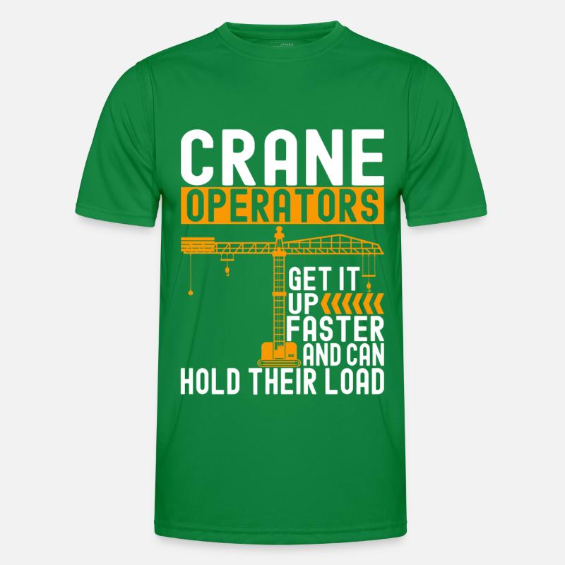 Crane operator Crane driver Men's Functional T-Shirt
