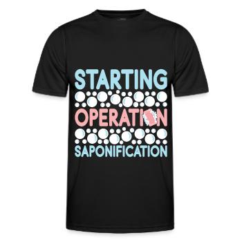 Seifenmacher Seife Machen - Männer Funktions-T-Shirt - Schwarz - Vorne - AI Model Male 178 dark (178cm)