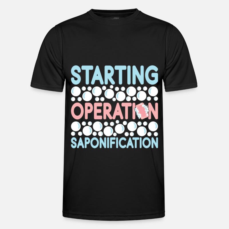 Soap maker soap making - Men's Functional T-Shirt - black