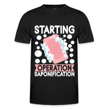 Seifenmacher Seife Machen - Männer Funktions-T-Shirt - Schwarz - Vorne - AI Model Male 178 dark (178cm)