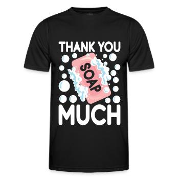 Seifenmacher Seife Machen - Männer Funktions-T-Shirt - Schwarz - Vorne - AI Model Male 178 dark (178cm)
