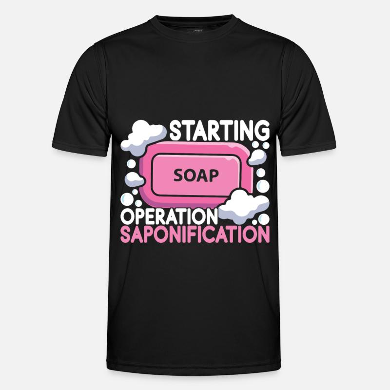 Soap maker soap making - Men's Functional T-Shirt - black