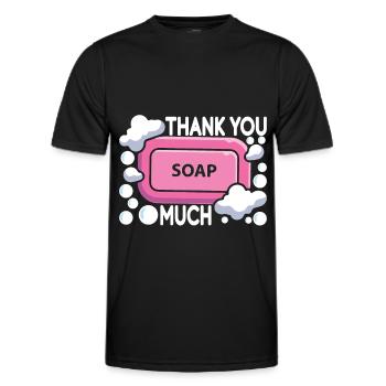 Seifenmacher Seife Machen - Männer Funktions-T-Shirt - Schwarz - Vorne - AI Model Male 178 dark (178cm)
