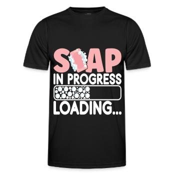 Seifenmacher Seife Machen - Männer Funktions-T-Shirt - Schwarz - Vorne - AI Model Male 178 dark (178cm)