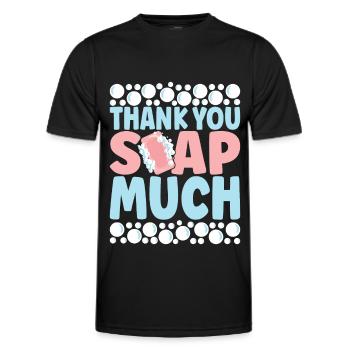 Seifenmacher Seife Machen - Männer Funktions-T-Shirt - Schwarz - Vorne - AI Model Male 178 dark (178cm)