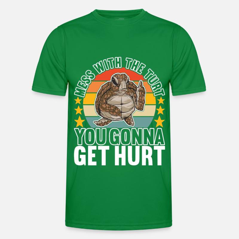 Angry Turtle Männer Funktions-T-Shirt