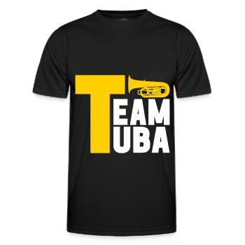 Tuba Tuba lecteur - T-shirt sport Homme - noir - Devant - AI Model Male 178 dark (178cm)