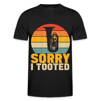 Tuba Tuba lecteur - T-shirt sport Homme - noir - Devant - AI Model Male 178 dark (178cm)