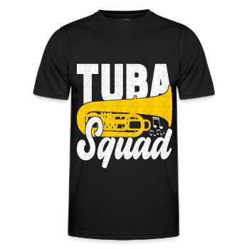 Tuba Tuba lecteur - T-shirt sport Homme - noir - Devant - AI Model Male 178 dark (178cm)