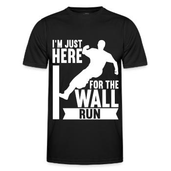 Parkour Freerunning - T-shirt sport Homme - noir - Devant - AI Model Male 178 dark (178cm)